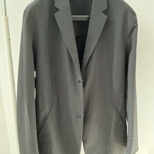 Lululemon Blazer Mens XL Slim Fit BLACK New Venture Lightweight Snap